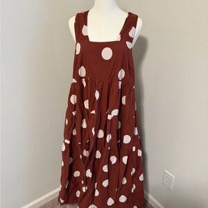 Anthropologie Helena Square Neck Babydoll Dress